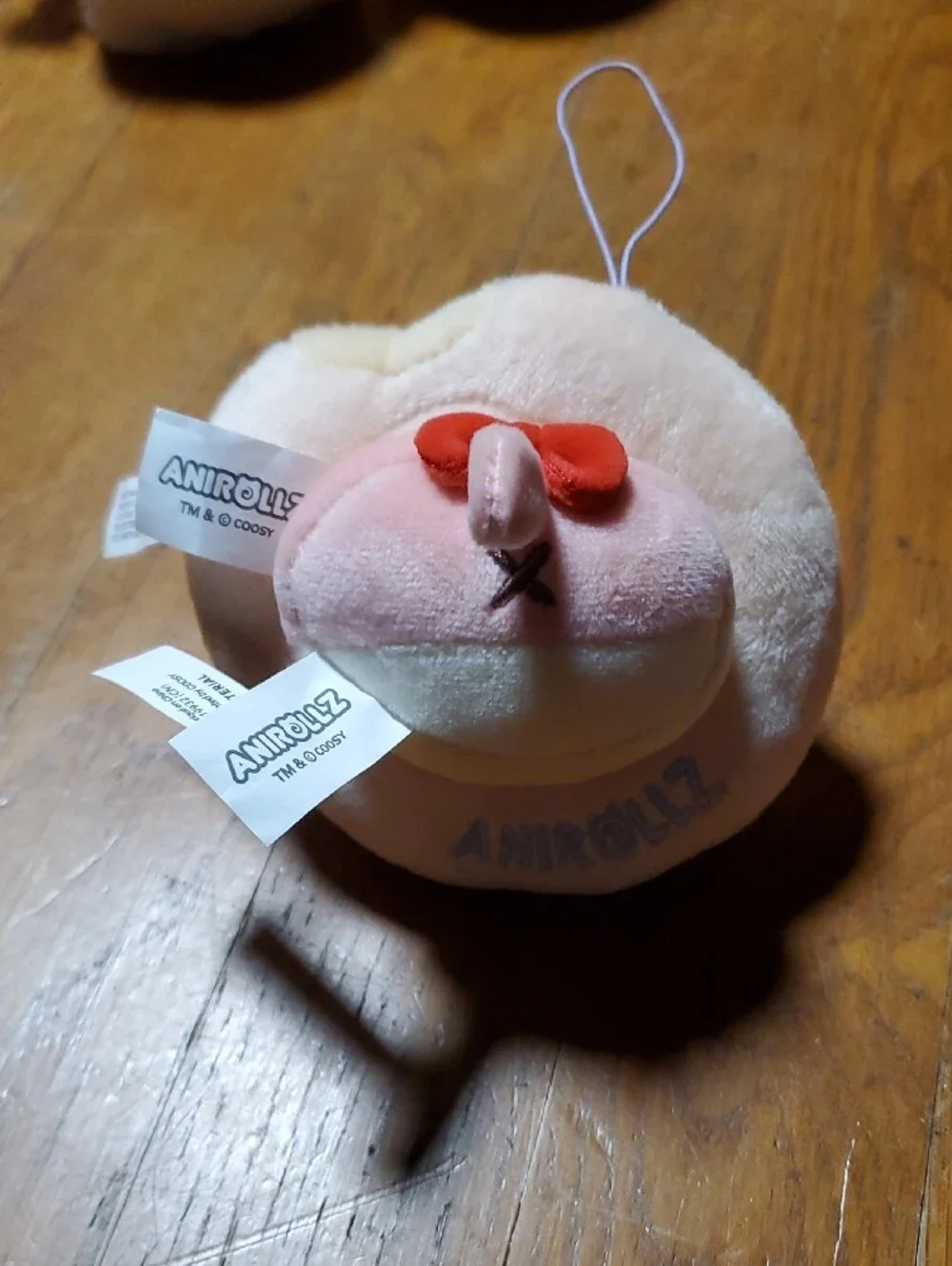 Anirollz Squishy Kitty Cat Donut Plush Keychain